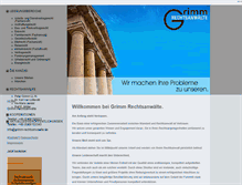 Tablet Screenshot of grimm-rechtsanwaelte.de